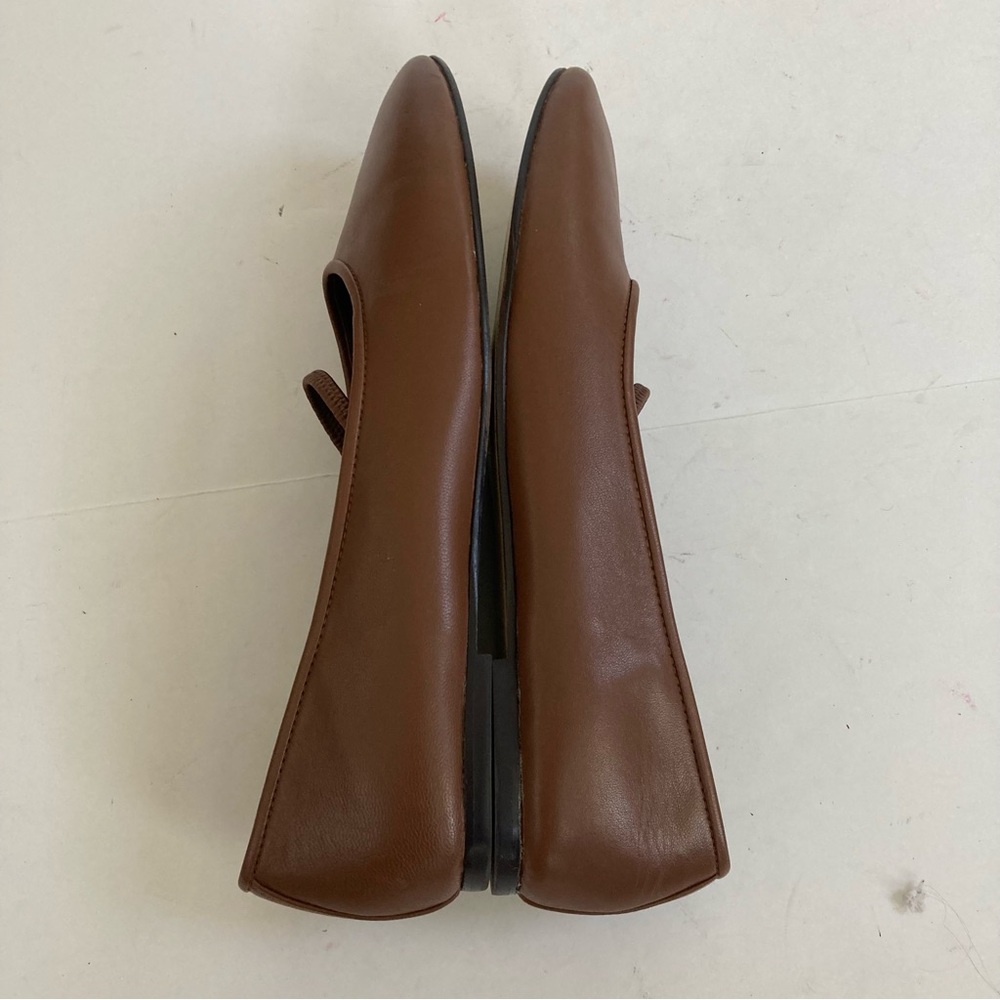 Everlane The Day Mary Jane Flats Shoes Rum Soft Leather 9 Brown - Picture 12 of 13